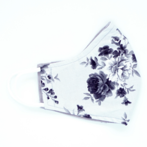 ladies black and white floral